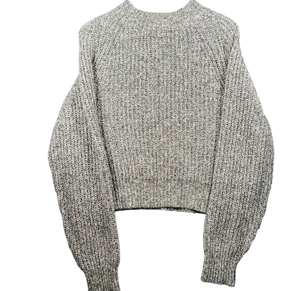 Universal Thread Goods Co Sweater Womens L Green and white Textured Knit